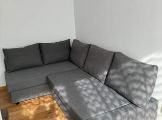 Eckbettsofa mit Bettkasten und Rückenkissen dunkelgrau, 490 €, Haus, Bau, Garten-Möbel & Sanitär in 6405 Gemeinde Pfaffenhofen