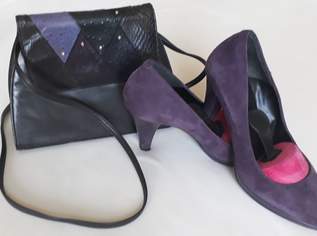 DIRNDLZEIT lila Pumps u Auswahl 2 lila Taschen DIRNDLZEIT lila Pumps u Auswahl 2 lila Taschen