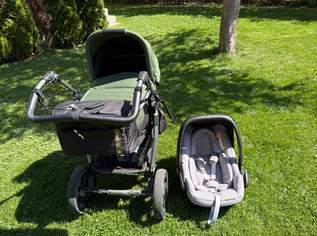 Kinderwagen 2 in 1 plus Maxi Cosi Schale und viel zubehörör, 330 €, Kindersachen-Sicherheit & Transport in 2320 Rannersdorf