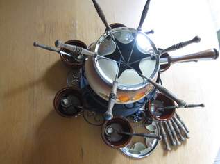 Fondue Karussell - Fondue Set - Vintage - Gusseisen, 25 €, Haus, Bau, Garten-Haushaltsgeräte in 1100 Favoriten