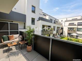 Top geschnittene 3-Zimmer-Balkonwohnung mit Privatgarten im Hof – preiswert & provisionsfrei, 411500 €, Immobilien-Wohnungen in 1220 Donaustadt