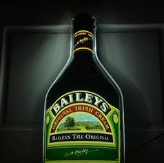 Baileys Bottle Light - Ambiente Licht - Historischer, ja legendärer Leuchtkörper im originalem Topzustand!