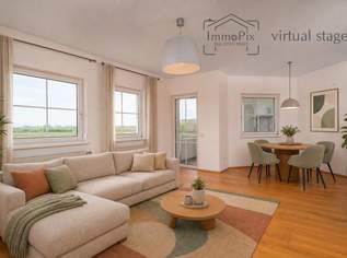 Wohnen mit Aussicht - 3 Zimmer, Loggia & herrlicher Weitblick, 189000 €, Immobilien-Wohnungen in 7041 Wulkaprodersdorf