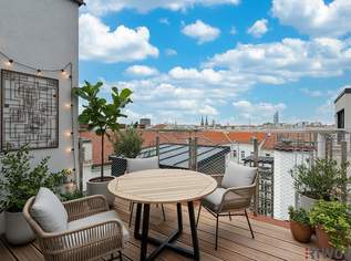 Exquisite 4-Zimmer Dachterrassenwohnung mit zwei Bädern nahe dem AUGARTEN | TOP14, 1090000 €, Immobilien-Wohnungen in 1200 Brigittenau