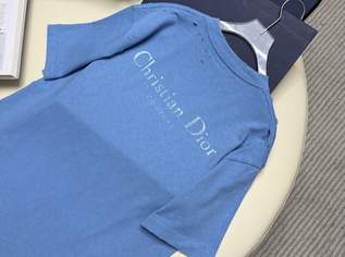 Christian Dior T-Shirt Hellblau Original – Logo vorne & hinten – Neu – Preis verhandelbar!