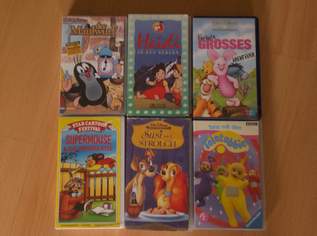 6 Stk. Kinder VHS, 2.5 €, Marktplatz-Filme & Serien in 3282 Gemeinde St. Georgen an der Leys