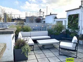 Beste Adresse! Helle Maisonette Wohnung mit Balkon, Wintergarten und Terrasse mit Blick zum Stephansdom, 3700 €, Immobilien-Wohnungen in 1010 Innere Stadt