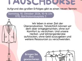 Kleidertauschbörse in der Kalvarienbergkirche, 0 €, Kleidung & Schmuck-Damenkleidung in 1170 Hernals