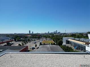 ERSTBEZUG - 854m² Büro / Labor mit 121m² Meeting- bzw. Veranstaltungsraum & 131m² Terrassen mit Wienblick | Ausbau nach Mieterwunsch | Parkplätze direkt am Gelände, 20504.8 €, Immobilien-Gewerbeobjekte in 1210 Floridsdorf