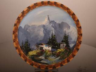 Zierteller Holz, Berglandschaft, 49 €, Haus, Bau, Garten-Geschirr & Deko in 1200 Brigittenau Zierteller Holz, Berglandschaft, 49 €, Haus, Bau, Garten-Geschirr & Deko in 1200 Brigittenau
