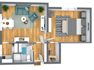 NEU RENOVIERT! 2-Zimmerwohnung im Zentrum von Spittal - TOP 5, 616 €, Immobilien-Wohnungen in 9800 Spittal an der Drau