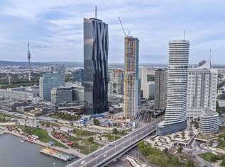 ++ Der WOLKENKRATZER an der DONAU ++ DREI Zimmer mit Skyline-View, 1799000 €, Immobilien-Wohnungen in 1220 Donaustadt ++ Der WOLKENKRATZER an der DONAU ++ DREI Zimmer mit Skyline-View, 1799000 €, Immobilien-Wohnungen in 1220 Donaustadt