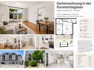 ++ ZWEI Zimmer mit GARTEN und TERRASSE ++, 295000 €, Immobilien-Wohnungen in 1220 Donaustadt ++ ZWEI Zimmer mit GARTEN und TERRASSE ++, 295000 €, Immobilien-Wohnungen in 1220 Donaustadt