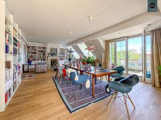 Provisionsfrei: Döblinger Cottage ! Klimatisiertes Luxus - Dachgeschoss - Apartment mit 2 Terrassen! Garagen verfügbar!, 3298.43 €, Immobilien-Wohnungen in 1190 Döbling