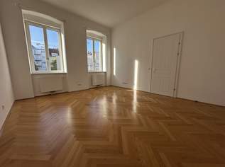 AKH-NÄHE, LAZARETTGASSE, sonnige 68 m2 Altbau, 2 Zimmer, Wohnküche, Wannenbad, Parketten, SAT/TV, 3. Liftstock, MED-UNI-Wien, 1252.11 €, Immobilien-Wohnungen in 1090 Alsergrund
