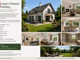 Elegantes Einfamilienhaus mit Garten, Kamin & Garage in 1190 Wien – Ihr Traumhaus wartet!, 1999000 €, Immobilien-Häuser in 1190 Döbling
