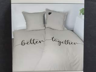 Bettwäsche-Set Better together Partner Baumwolle 135 x 200 - 80 x 80 NEU + Originalverpackung Bettwäsche-Set Better together Partner Baumwolle 135 x 200 - 80 x 80 NEU + Originalverpackung