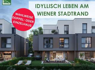 Modernes Wohnen mit Stil – Doppelhaus und Einfamilienhaus in Wien-Donaustadt! - JETZT ZUSCHLAGEN, 629000.84 €, Immobilien-Häuser in 1220 Donaustadt
