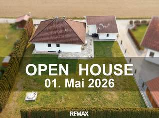 Bungalow mit großzügigem Nebengebäude, Terrasse und nachhaltiger Heiztechnik, 398000 €, Immobilien-Häuser in 4951 Polling im Innkreis