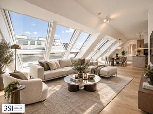 PRUNKSTÜCK: Exklusives Wohnen über den Dächern Wiens mit großzügigen Freiflächen, 2549000 €, Immobilien-Wohnungen in 1090 Alsergrund