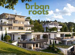 URBAN ROOTS – Raumstruktur mit Konzept: 3 Zimmer-Wohnung mit erstklassigem Ausblick und privatem Garten auf versetzter Ebene., 690000 €, Immobilien-Wohnungen in 9020 