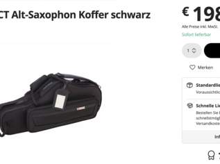 Protec Altsaxophon Koffer, 110 €, Marktplatz-Musik & Musikinstrumente in 1190 Döbling