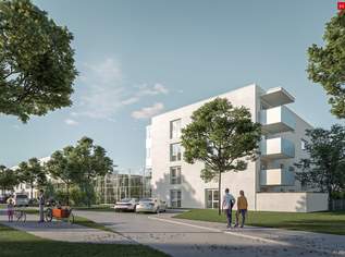 Erstbezug: Hochwertige 72 m² (erweiterbar auf 144 m²) Büro-/ Gewerbefläche in Toplage von Leonding Hart zu mieten, 1173.35 €, Immobilien-Gewerbeobjekte in 4060 Leonding