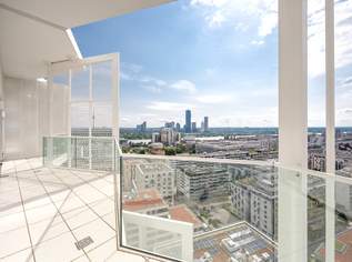 JETZT wird's leywand. Das Wohnhochhaus am Nordbahnviertel - Rooftop mit Kaminanschluss (Top 195), 1329900 €, Immobilien-Wohnungen in 1020 Leopoldstadt