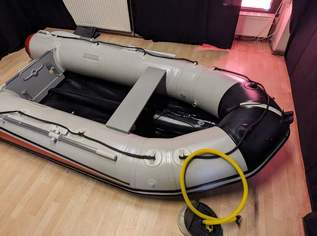 Schlauchboot Speedking SA-320 inkl. E-Motor + 2xAkkus, 1200 €, Auto & Fahrrad-Boote in 1160 Ottakring