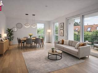 Erstbezug | Moderne 3-Zimmer Wohnung 64 m² mit Terrasse & Loggia | Nähe Mühlwasser | 1220 Wien!, 498000 €, Immobilien-Wohnungen in 1220 Donaustadt