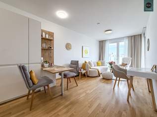 Grünareal „Freie Mitte“ - Wunderschönes Apartment mit Balkon samt Panoramablick im trendigen Nordbahnviertel! Garage verfügbar!, 410000 €, Immobilien-Wohnungen in 1020 Leopoldstadt