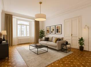 Erstbezug nach Sanierung - Stilaltbauwohnung mit kleinem Balkon, 2994 €, Immobilien-Wohnungen in 1010 Innere Stadt