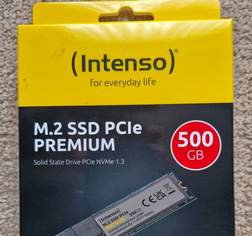 500GB NVMe SSD 2280 von INTENSO (neu & ovp), 75 €, Marktplatz-Computer, Handys & Software in 3100 St. Pölten