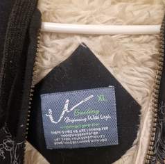 Kapuzenjacke Schwarz Totenkopf XL Baumwolle