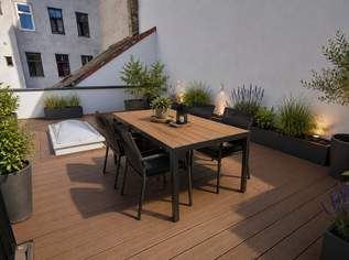 Entdecken Sie diesen Terrassentraum im ruhigen Innenhof + neu sanierte 3-Zimmer-Wohnung mit Klimaanlage & Luftwärmepumpe + Saniertes Altbauhaus, 499000 €, Immobilien-Wohnungen in 1160 Ottakring