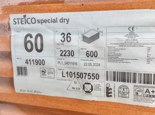 Unterdeckplatten STEICO Special Dry 60 mm Holzfaser-Dämmplatten N+ F, begehbare Dämmung Unterdeckplatten STEICO Special Dry 60 mm Holzfaser-Dämmplatten N+ F, begehbare Dämmung