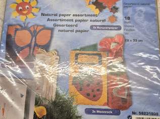 Naturpapier Sortimentspack, 18 Stück , 4 €, Marktplatz-Spiele, Bastelmaterial & Modellbau in 1230 Liesing