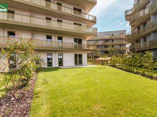 Ihr Garten im Grünen - traumhafte 3.Zimmer-EG-Wohnung im Erstbezugs-Neubau mit Geothermie - Provisionsfrei, 460000 €, Immobilien-Wohnungen in 1210 Floridsdorf