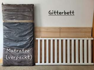 Gitterbett mit Zubehör, 70 €, Kindersachen-Kinderzimmer in 8262 Ilz