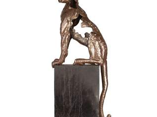 Kunstobjekt Tiger auf Säule, 250 €, Haus, Bau, Garten-Geschirr & Deko in 7152 Pamhagen
