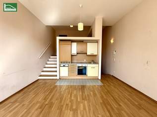 Lichtdurchflutetes Wohnen auf drei Ebenen – Stylische Maisonette mit Loggia in ruhiger Lage nahe dem Wienerberg!, 899 €, Immobilien-Wohnungen in 1100 Favoriten