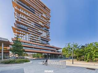 Wohnturm Grünblick: 4-Zimmer-Wohnung auf der Westseite im 12. Stock, 1295000 €, Immobilien-Wohnungen in 1020 Leopoldstadt