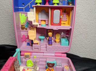 Vintage Polly Pocket Starbright Dinner Party 90er Jahre Original Polly Pocket Set Pink Compact mit Schleife Vintage Polly Pocket Starbright Dinner Party 90er Jahre Original Polly Pocket Set Pink Compact mit Schleife