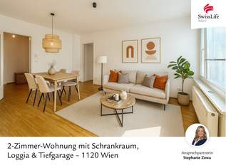 Stilvolle 2-Zimmer-Wohnung mit Loggia, Schrankraum und Garagenplatz – Nähe Längenfeldgasse, 278000 €, Immobilien-Wohnungen in 1120 Meidling
