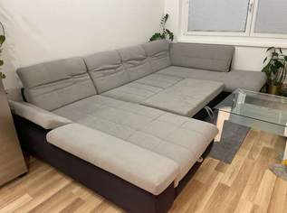 Sofa U- Form mit Bettfunktion inkl. Tisch