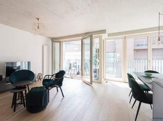 Vollmöblierte 3-Zimmer-Wohnung mit 2 Balkonen in preisgekrönter Architektur, 1890 €, Immobilien-Wohnungen in 1120 Meidling