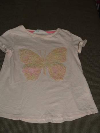 Mädchen Shirt Schmetterling