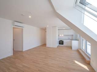 ASG IV-Qualitatives Wohnen in urbaner Lage: fantastischer 2-Zimmer Dachgeschoss-ERSTBEZUG mit BALKON! Provisionsfrei!, 1399 €, Immobilien-Wohnungen in 1120 Meidling