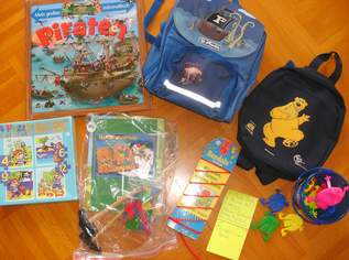verschiedene Spielsachen, Buch, Puzzel-Pirat, Bandolo, Kinder. 2 Ruckseäcke, Hammer-Rechenspiel,, 8 €, Kindersachen-Spielzeug in 9761 Amberg