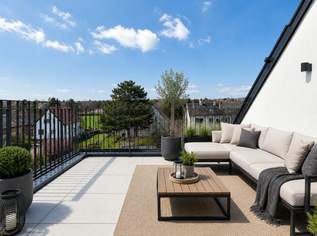 GALERIE oder LOFT | ERSTBEZUG | 5,70 m Raumhöhe | einzigartige Architektur | Natur, Weinberge und Heurigen, 569000 €, Immobilien-Wohnungen in 1210 Floridsdorf